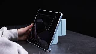 MAGEASY 全新 Facet 支架透明背蓋 iPad Air 保護套｜ASMR 開箱 [upl. by Magnien]