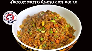 Arroz frito chino con pollo Rico fácil y delicioso [upl. by Ramed]