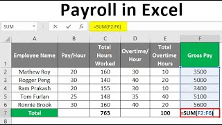 Easy Payroll System In Excel [upl. by Mccallion]