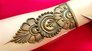 Very beautiful front hand mehndi design  easy mehndi design  mehndi ka design  mehndi design [upl. by Wickham]