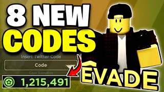 NEW EVADE CODES AUGUST 2024  ROBLOX EVADE CODES IN JULY 2024 [upl. by Ebeohp]