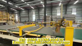 Fiber Cement Sheet Production Line Running Process Fiber Cement Board Production Line Plant [upl. by Anawal]