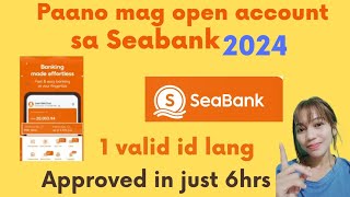 Paano mag open account sa seabank 1valid id codeCN491764 [upl. by Jezreel291]