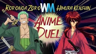 Anime Duel Roronoa Zoro Vs Himura Kenshin [upl. by Gnut]