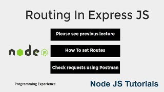 Node JS Tutorial 22  How To Set Routes In Express JS  Node JS Tutorial In Hindi In 2022 [upl. by Whittaker]