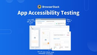 BrowserStack App Accessibility Testing  Sneak Peek [upl. by Akehsar]