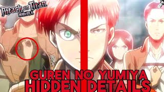 EVERY Hidden Detail and Foreshadowing in Attack on Titan Opening 1  Guren no Yumiya [upl. by Darom145]