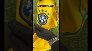 Maillot rétro Brésil 98🇧🇷 football brazil r9 ronaldo Ronaldinho retro messi foot skills [upl. by Digirb]