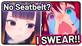 Ina smells the scent of no seatbelt 【Hololive  HoloGTA】 [upl. by Isle]