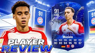 🔥91 TOTY HONOURABLE MENTIONS MUSIALA PLAYER REVIEW  EA FC 24 ULTIMATE TEAM [upl. by Arodaeht]