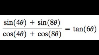 sin4x  sin8x  cos4x  cos8x  cot6x [upl. by Ordnasil]