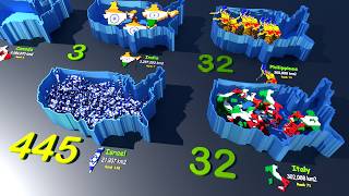 Countries size comparison VS USA [upl. by Legin]