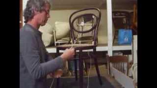 How To Hand Weave A Bentwood Chair Seat [upl. by Jeraldine72]