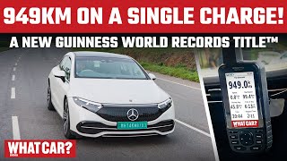 Autocar India sets a new Guinness World Records Title in a MercedesBenz EQS WhatCarIndia [upl. by Feola]