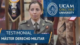 ¿Por qué estudiar el Máster de Derecho Militar  UCAM Online University [upl. by Noivax]