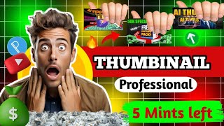 pro professional thumbnail kaise banaya youtube thumbnail kaise banaya How to make thumbnail [upl. by Atined]