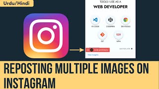 How to Repost MultiPhoto Post on Instagram  How to Repost Instagram Feed Posts Stories and Reels [upl. by Benedikta]