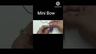 Mini Bow Tutorial available in our channel crochet shorts crochettutorial easycrochet [upl. by Mamie]