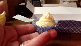 Mini peppermint lotion bar cupcakes with DIY box [upl. by Tecla]