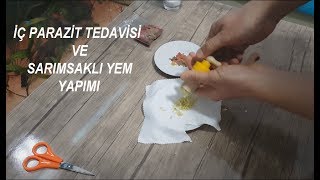 İÇ PARAZİT TEDAVİSİ İÇİN SARIMSAKLI YEM YAPIMI [upl. by Tychon]