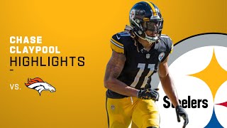 2021 Highlights Chase Claypools Best Catches from 130Yd Game  Pittsburgh Steelers [upl. by Kaden636]