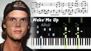 Avicii  Wake Me Up  Piano Tutorial with Sheet Music [upl. by Bettzel]