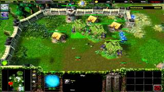 Warcraft 3 Twilight of the Gods Hard mode Defending Jainas base [upl. by Nyrmak670]