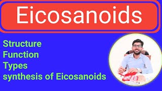 Eicosanoids Biochemistry lectures [upl. by Farant]