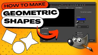 How to Draw or Insert Geometric Shapes in GIMP [upl. by Benil]