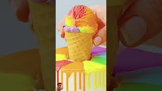 Ice cream cake icecream cake satisfying chocolate soyummy satisfyingvideo short feed kidscct [upl. by Valtin505]