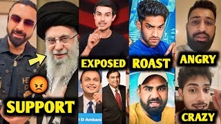 WTH Ajaz Khan Support IranIsrael vs Iran War Dhurv Rathee Exposed AmbaniThugesh Roast Purav jha [upl. by Hgeilhsa195]