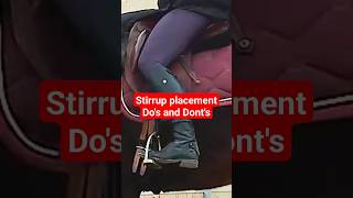 How to place your stirrups when horse riding horseriding equestrian stirrups [upl. by Yeldar555]