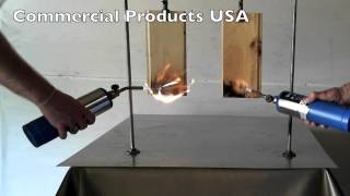 Commercial Products USA FR Flame Retardant Demo [upl. by Aisitel]