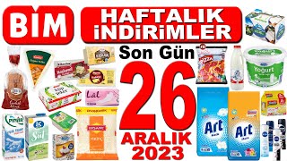 BİM 20 26 ARALIK ARASINDA GEÇERLİ İNDİRİMLER  BİM KAMPANYA TEMİZLİK VE GIDA  BİM BU HAFTA KATALOG [upl. by Rockel]