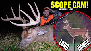 300 YARD SCOPE CAM  HUGE BUCK DOWN [upl. by Latimer]