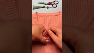 ⚡ Amazing tips to fit ur loose sweater neck⚡shorts shortvideo stitchingskills fashion amazing [upl. by Barrie]