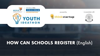 Youth Ideathon 2022 Tutorial  How Can Schools Register  English [upl. by Zawde338]