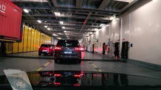 DFDS Seaways  AmsterdamNewcastle Fähre  Boarding und Hafeneinfahrt [upl. by Amron861]