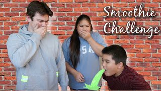 EXTREMELY DISGUSTING SMOOTHIE CHALLENGE  smoothie roulette [upl. by Ordnas]