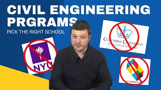 Choosing a Civil Engineering Master Program Why I didnt go to NYU or Columbia [upl. by Leryt]