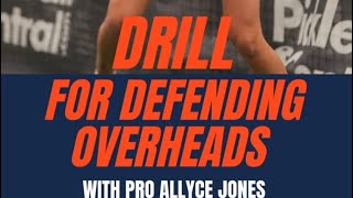 DRILL TIME 🙌 Handle overheads like a champ with this drill from pro Allyce Jones pickleball [upl. by Mcmillan134]