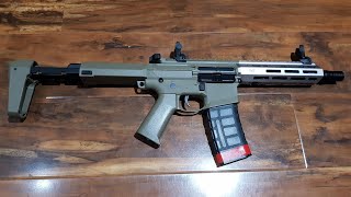 BOLBR Wells Honey badger gel blaster review [upl. by Eimmelc951]