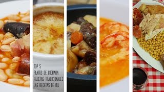 TOP 5 PLATOS DE CUCHARA  Mis mejores recetas tradicionales de invierno [upl. by Umont]