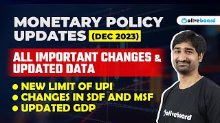 RBI Monetary Policy Updates  RBI Credit Policy December 2023  All Important Updated Data By Aditya [upl. by Sinegold]