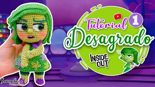 Desagrado Amigurumi parte 1 tutorial españolingles INSIDE OUT [upl. by Ellener]