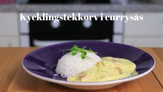 Kycklingstekkorv i currysås [upl. by Sabino866]