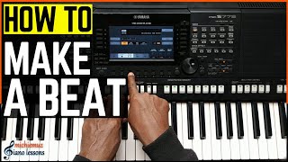 HOW TO MAKE A BEAT  YAMAHA PSRS775 PSRS975 User style programming demonstration [upl. by Kries]