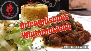 057 Orientalisches Gulasch mit Bulgur German Bollywood [upl. by Aleyak]