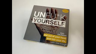 Unfuck Yourself 2023 Calendar Unboxing [upl. by Spieler]