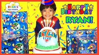 Ryans 5th Birthday Party Surprise Toys Opening Presents [upl. by Leizo112]